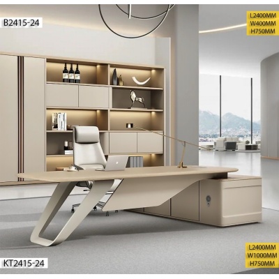 Table Bureau avec armoire KT2415-24 + B2415-24 – 2,40 m – L2400mm x P1000mm x H750mm