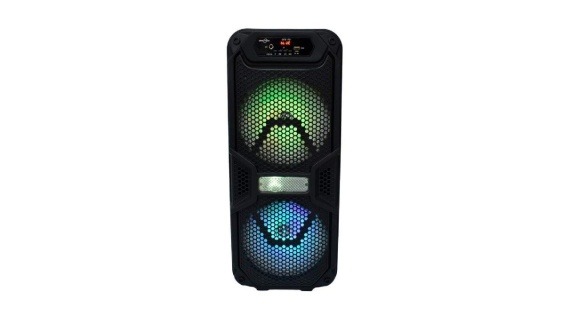 Haut-parleur Bluetooth Portable avec Microphone et Lumières LED – Puissance, Ambiance et Mobilité