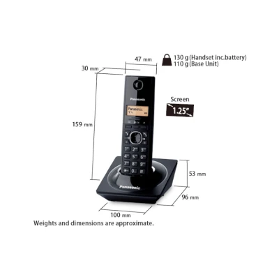 Téléphone Fixe Panasonic Sans Fil KX-TG1711 – Élégance, Clarté et Confort d’Utilisation – Image 5
