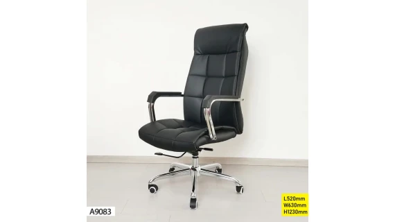 Fauteuil de Bureau A9083 – Ergonomique et Élégant – Noir – Confort Professionnel