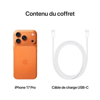 Apple iPhone 17 Pro eSIM 512 Go – Puissance A19 Pro, Triple Caméra 48 MP, Design Titane – Image 3