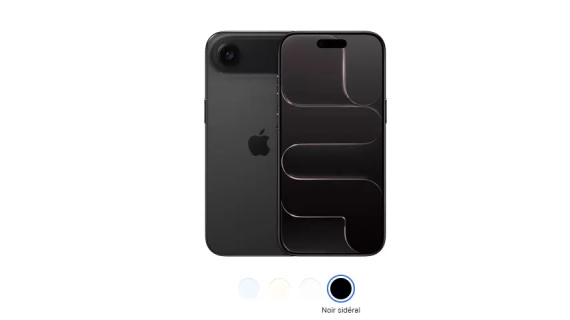 Apple iPhone 17 Air 512 Go eSIM – Ultra-fin, A19 Pro, Écran OLED 120 Hz