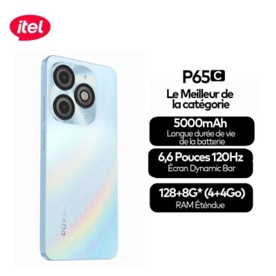 ITEL P65C  - 128 Go + 4 Go RAM Écran  6 pouces 5000mAh