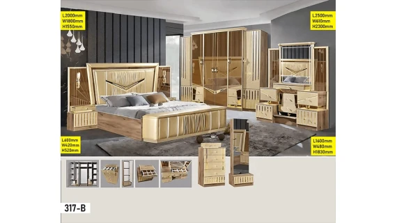 Chambre à Coucher 317-B – Élégance, Confort et Style Contemporain