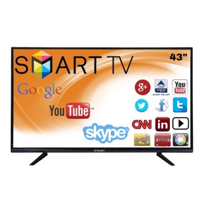 Téléviseur MASER 43" Smart Full HD4300S – Smart TV LED, WiFi, Netflix, 120Hz