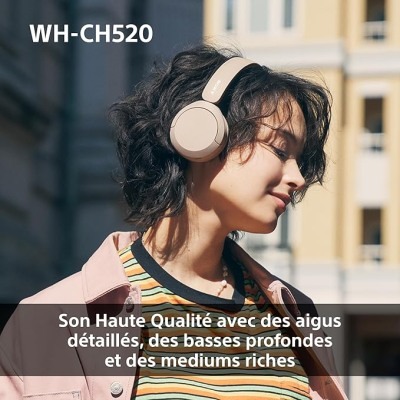 SONY WH-CH520 – Casque Bluetooth Sans Fil | Multipoint Micro Intégré – Image 5