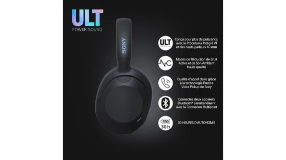 Sony ULT-900N – Casque Bluetooth Premium avec Réduction de Bruit Ultime