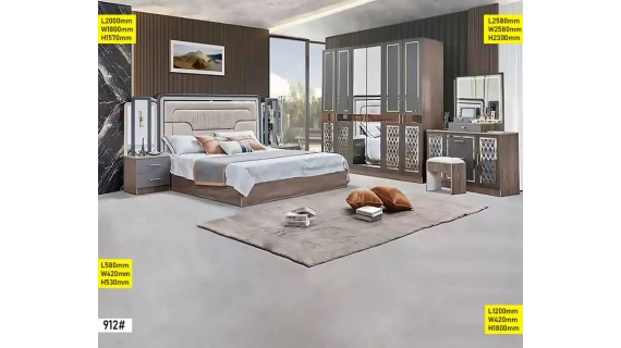 Chambre à Coucher 912# – Élégance, Confort et Fonctionnalité