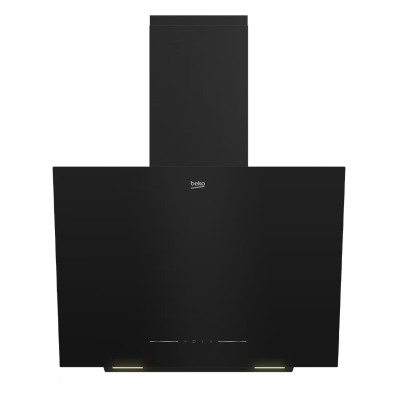 Hotte de Cuisine BEKO 60×60 – Décorative Inclinée Noir (BHCA62442BBH)