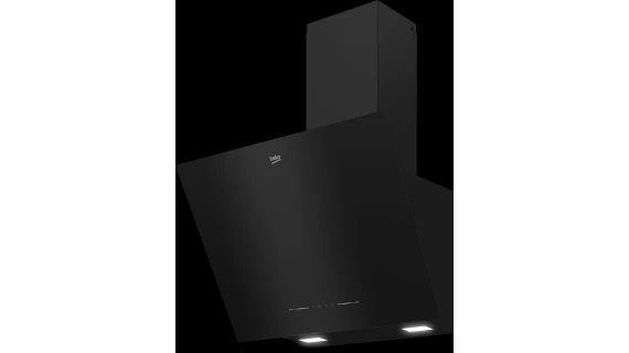 Hotte de Cuisine BEKO 60×60 – Décorative Inclinée Noir (BHCA62442BBH) – Image 3