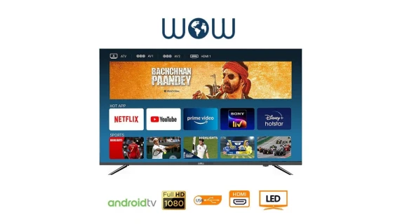 Téléviseur WOW 43" Smart Android 43SF5200B2 avec écran LED Full HD et design élégant