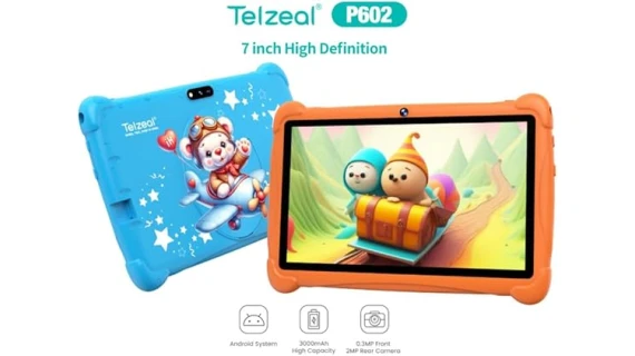 Tablette Telzeal P602 – Écran HD 7 pouces, Android 10.1, WiFi 5G, double caméra, 4 Go de RAM, 128 Go de stockage, batterie 3000 mAh – Image 3