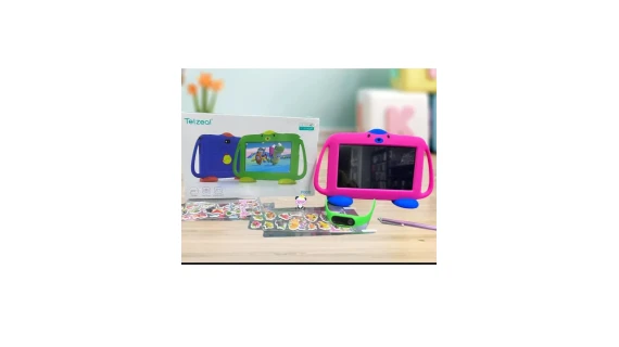 Tablette Telzeal P600 pour enfants  – Écran HD 7 pouces, Android 10.1, WiFi 5G, double caméra, 6 Go de RAM, 128 Go de stockage, batterie 3000 mAh