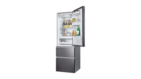 HAIER Series 3 HETR3619ENPB 60/40 Fridge Freezer - Slate Black – Image 8