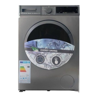 Machine à laver ROCH 12 kg – Front Load – 15 Programmes – Inverter – Gris (RMW120SI)