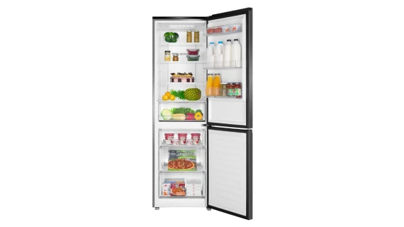 Réfrigérateur Haier HDR3619FNPB – Combiné 341L No Frost Noir 60cm – Image 4