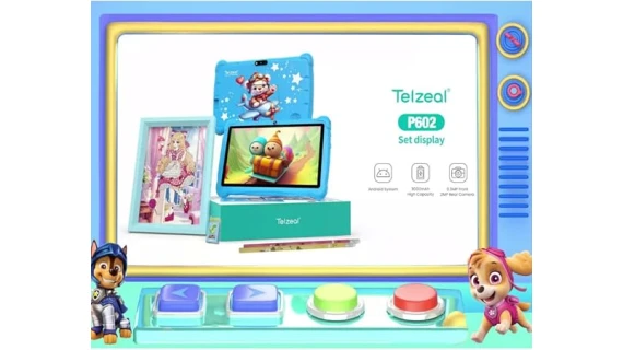 Tablette Telzeal P602 – Écran HD 7 pouces, Android 10.1, WiFi 5G, double caméra, 4 Go de RAM, 128 Go de stockage, batterie 3000 mAh – Image 4