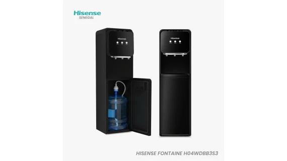 Fontaine à Eau HISENSE Noir – Modèle H04WDBB3S3 (Cache Bouteille)