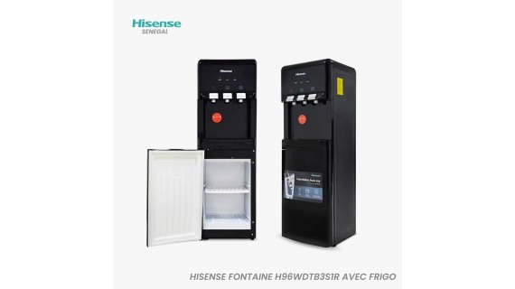 Fontaine à Eau HISENSE Noir – Modèle H96WDTB3S1R (Avec Réfrigérateur intégré)