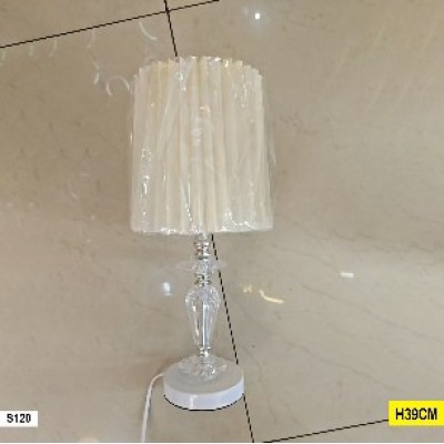 Abat-jour Lampe Classique Cristal Plissée – Modèle S120 (39 cm)