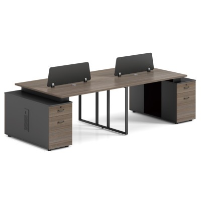 Bureau de Travail Professionnel Double Poste | Design Moderne & Fonctionnel OZ-3318-28