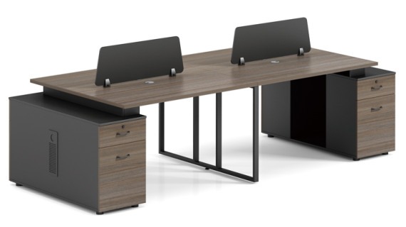 Bureau de Travail Professionnel Double Poste | Design Moderne & Fonctionnel OZ-3318-28