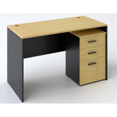 Bureau de Travail Moderne avec Caisson Intégré | Design Élégant & Fonctionnel OZ-7001-12