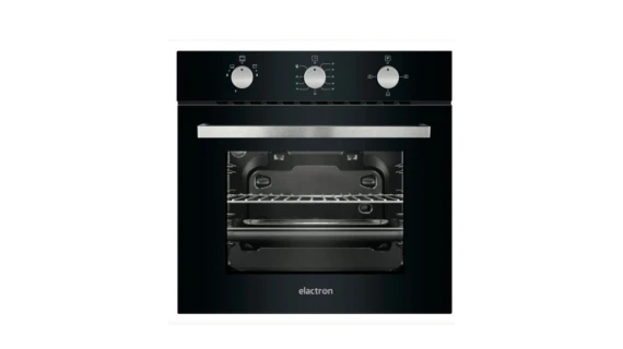 Four Encastrable ELBA ELNB3 60×60 cm Noir – Four à Gaz Performant et Élégant