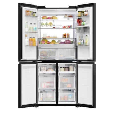 Réfrigérateur Multi-Portes 4 Portes No Frost Noir – HCKR7819DWGB | Classe D, LED, 830×594×1900 mm – Image 2