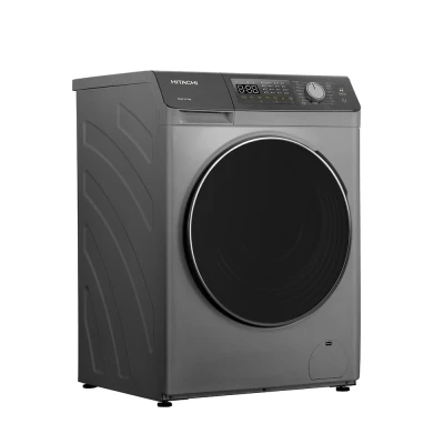 Machine à Laver HITACHI 9 KG Inverter Gris/Noir – 1400 tr/min, Classe 5 Étoiles + Fer à Repasser Offert | Modèle BD904HVOS – Image 3