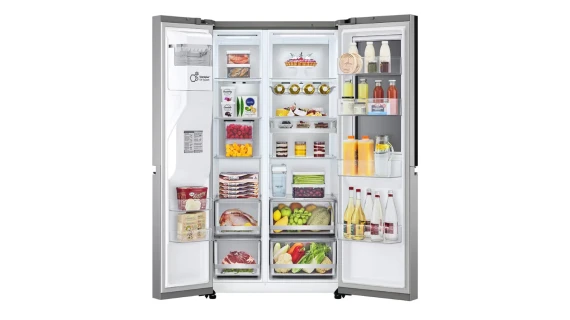 Réfrigérateur LG Side by Side 4 Portes avec Fontaine – Gris GC-X257CSEW – Image 3