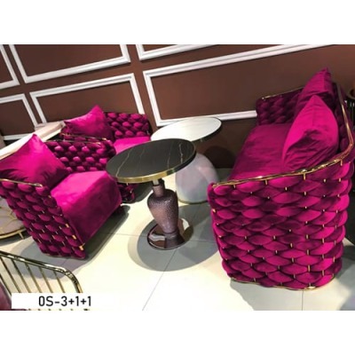 Salon 5 Places OS-3+1+1 (Rouge)