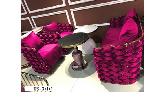 Salon 5 Places OS-3+1+1 (Rouge)