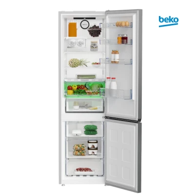 Réfrigérateur BEKO Combiné No Frost 460L Gris – B5RCNE406HXB Silencieux  Économe – Image 3