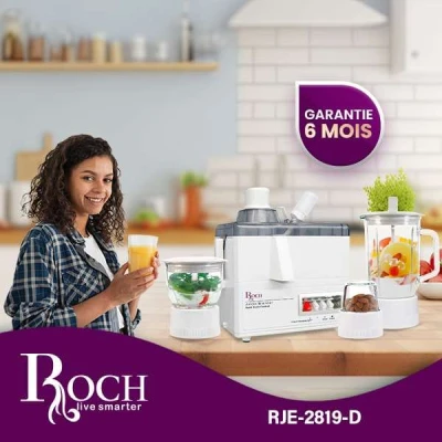 Extracteur de Jus ROCH RJE2819D 1000W – Puissant, Rapide et Idéal pour Jus de Fruits & Légumes – Image 3