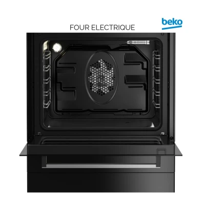 Cuisinière BEKO Induction 60x60 – 4 Feux + Four Électrique Classe A – FSM6730SBCS Noir – Image 4