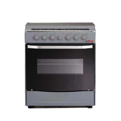 Cuisinière ASTECH 6 Feux 80×60 cm – Gaz avec Four Inox CIS86MS – Image 2