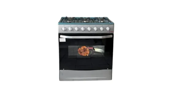 Cuisinière ASTECH 6 Feux 80×60 cm – Gaz avec Four Inox CIS86MS