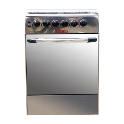 Cuisinière à gaz Selim Germaa 4 feux gris avec four intégré et allumage électronique