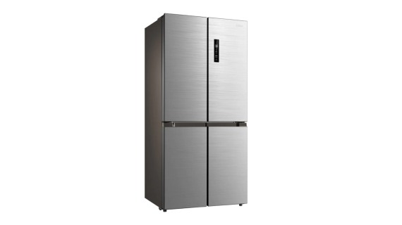 Réfrigérateur Midea Side by Side 632L gris avec 4 portes et écran tactile