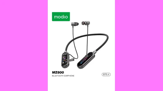 Photo du casque MODIO MZ800 sans fil en noir avec un design moderne et robuste