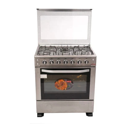 Cuisinière ASTECH 5 Feux 80×60 cm – Gaz avec Four Inox Full Option – Image 3