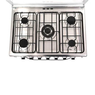 Cuisinière ASTECH 5 Feux 80×60 cm – Gaz avec Four Inox Full Option – Image 4