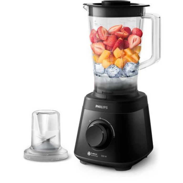 Blender Philips HR2058/91 450W - Mixeur électrique avec moulin intégré et fonction Pulse