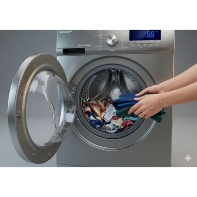 Sharp Machine à Laver Inverter FEI712DLZ-S 7 kg – Image 3