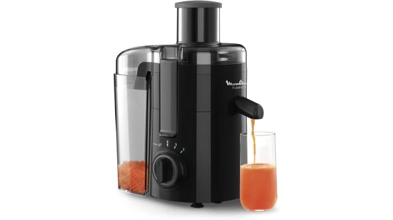 Moulinex Frutelia Plus JU370810 – Centrifugeuse 350W, 950 ml, 2 Vitesses, Jus Fruits & Légumes, Compacte Noir – Image 3