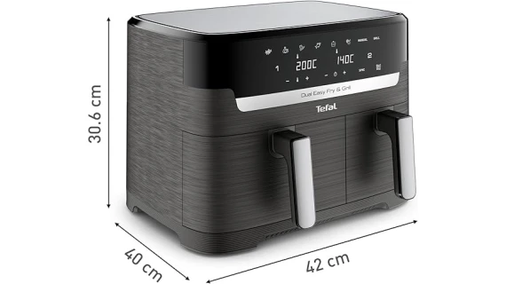 Air Fryer Tefal Dual XXL EY905B10 8.3L – Double Cuve Sans Huile Grande Capacité – Image 2
