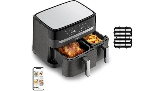 Air Fryer Tefal Dual XXL EY905B10 8.3L – Double Cuve Sans Huile Grande Capacité – Image 4