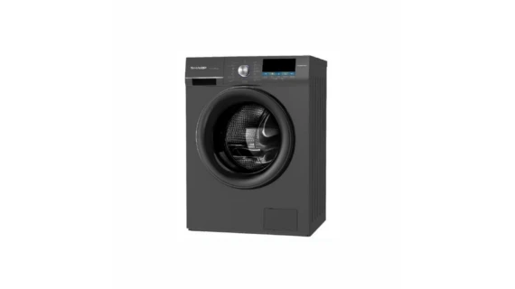 Machine à laver Sharp FEI1012DLZ-S en couleur Silver/Gris avec écran LED et design moderne