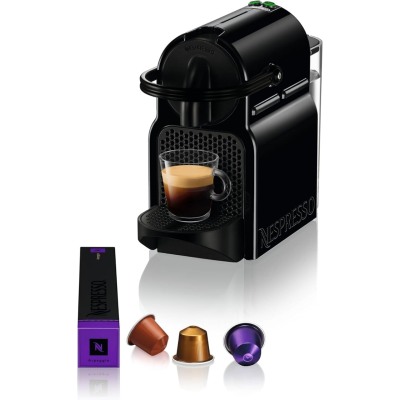Machine à café Nespresso Inissia EN80.B noire avec design compact et élégant